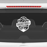 Basketball Tournament Badge Car Window Sticker | Sports Vinyl Decal for Cars & Laptops