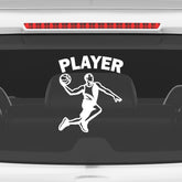 Basketball Player Car Window Sticker | Slam Dunk Sports Vinyl Decal for Cars, Laptops & Walls