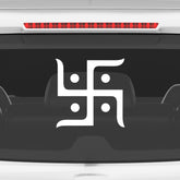 Hindu Swastik Car Sticker – Auspicious Vinyl Decal for Cars, Bikes, Home & Office | Waterproof & Durable