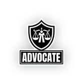 Advocate on Board Sticker for Cars