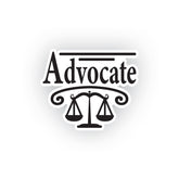Advocate Shield Design Sticker for Cars