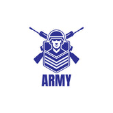 Patriotic Emblem Army Decal for Road Safety
