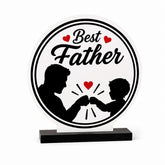 Father Son Friendship Acrylic Tabletop Décor and Keepsake