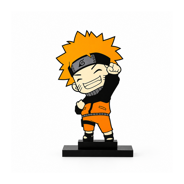 Naruto Uzumaki Chibi Anime Caricature Acrylic Desk Decor Stand