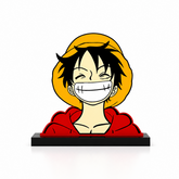 Luffy Anime Caricature Stand – Acrylic Desk Decor for Anime Lovers