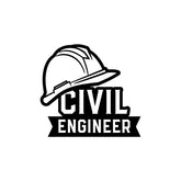 Road Safe Civil Engineer Decal for Vehicles