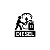 Glossy Diesel Sticker for Car | Premium Finish
