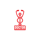 Stethoscope Design Doctor Sticker for Cars
