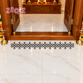 Decorative Entrance Border Floor Decal for Indian Home Interiors