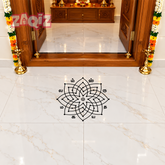 Sri Labam Lakshmi Kolam Floor Sticker for Prosperous Home Entrance