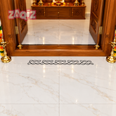 Ribbon Style Rangoli Floor Border Decal for Elegant Home Thresholds