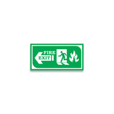 Zackzik Fire Exit Sign Boards – Emergency Exit Indication Label