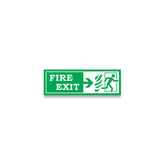 ZackzikFire Exit Sign Boards – Glow in the Dark Safety Label