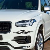 Flame Bumper Sticker for Cars and Bikes – Stylish Racing Flame Design