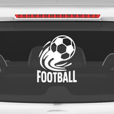 Football Logo Car Sticker – Scratch-Resistant Exterior Vinyl