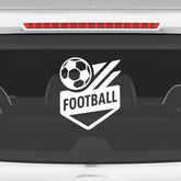 Football Ball Car Sticker | Heatproof & Fade-Proof Vinyl
