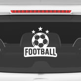 Football Graphic Car Sticker | Fade-Proof Vinyl Decal