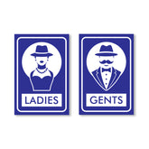 Easy-to-Read Gents and Ladies Sign