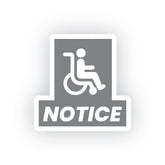 Accessible Superhero On Board Sticker