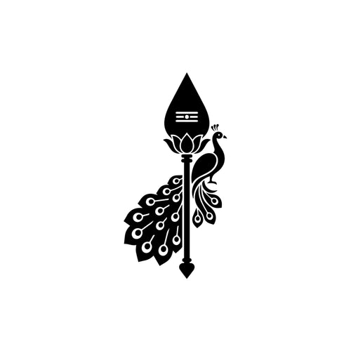Trendy Spiritual Car & Bike Sticker | Waterproof Hindu Design