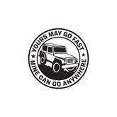 Compact Jeep Adventure Sticker for SUVs