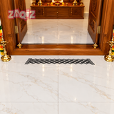 Woven Lattice Kolam Border Sticker for Elegant Home Entry Decor