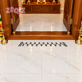 Minimal Line Kolam Border Sticker for Modern Doorstep Decoration