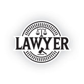 Elegant Attorney Car Window Sticker
