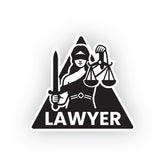 Lawyer Shield Sticker for Vehicles