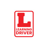 Durable Learner L Board Sticker for Vehicles