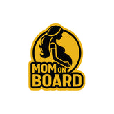 Mom on Board Label for Family Road Safety