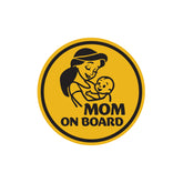 Durable Mom on Board Decal for Long Trips