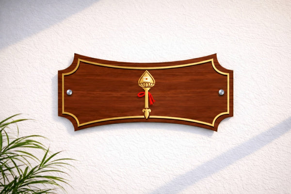 Acrylic Hindu Nameboard for House | Waterproof & Durable