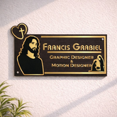 Matte Finish Acrylic Name Plate