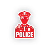 Police Officer on Board Vehicle Sticker