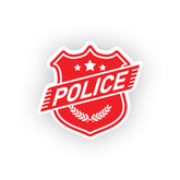 Patriotic Police Shield Sticker for Cars