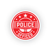 Proud Police Officer Emblem Car Sticker