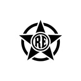 Royal Enfield RE Target Scope Logo Sticker for Bike Tank, Side Panel & Helmet