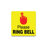 Please Ring Bell Door Sign – Vinyl Instruction Sticker for Home & Office