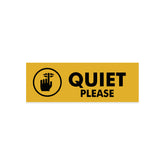 Quiet Please Sign – Silence Zone Instruction Sticker
