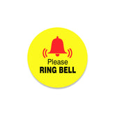 Please Ring Bell Sticker – Clear Door Instruction Sign