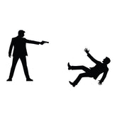 Action Hero Switch Board Sticker Creative Wall Decor Decal