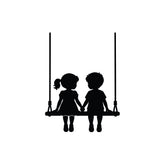 Cute Kids Hanging Swing Switch Board Decoration Sticker
