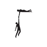 Helping Hands Switch Board Sticker Creative Wall Decor Decal