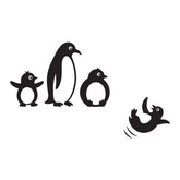 Penguin Family Switch Board Sticker Cute Animal Wall Decor