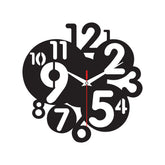 Modern Number Design Acrylic Wall Clock for Home Decor