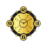 Luxury Gold Acrylic Wall Clock for Modern Home Decor