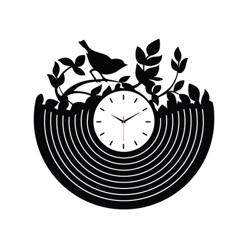 Bird Nest Acrylic Wall Clock for Elegant Home Decor