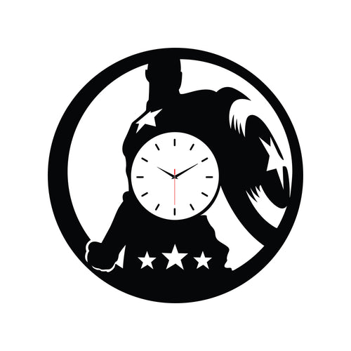 Superhero Inspired Acrylic Wall Clock for Modern Home Decor