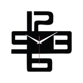 Modern Geometric Acrylic Wall Clock for Contemporary Home Decor